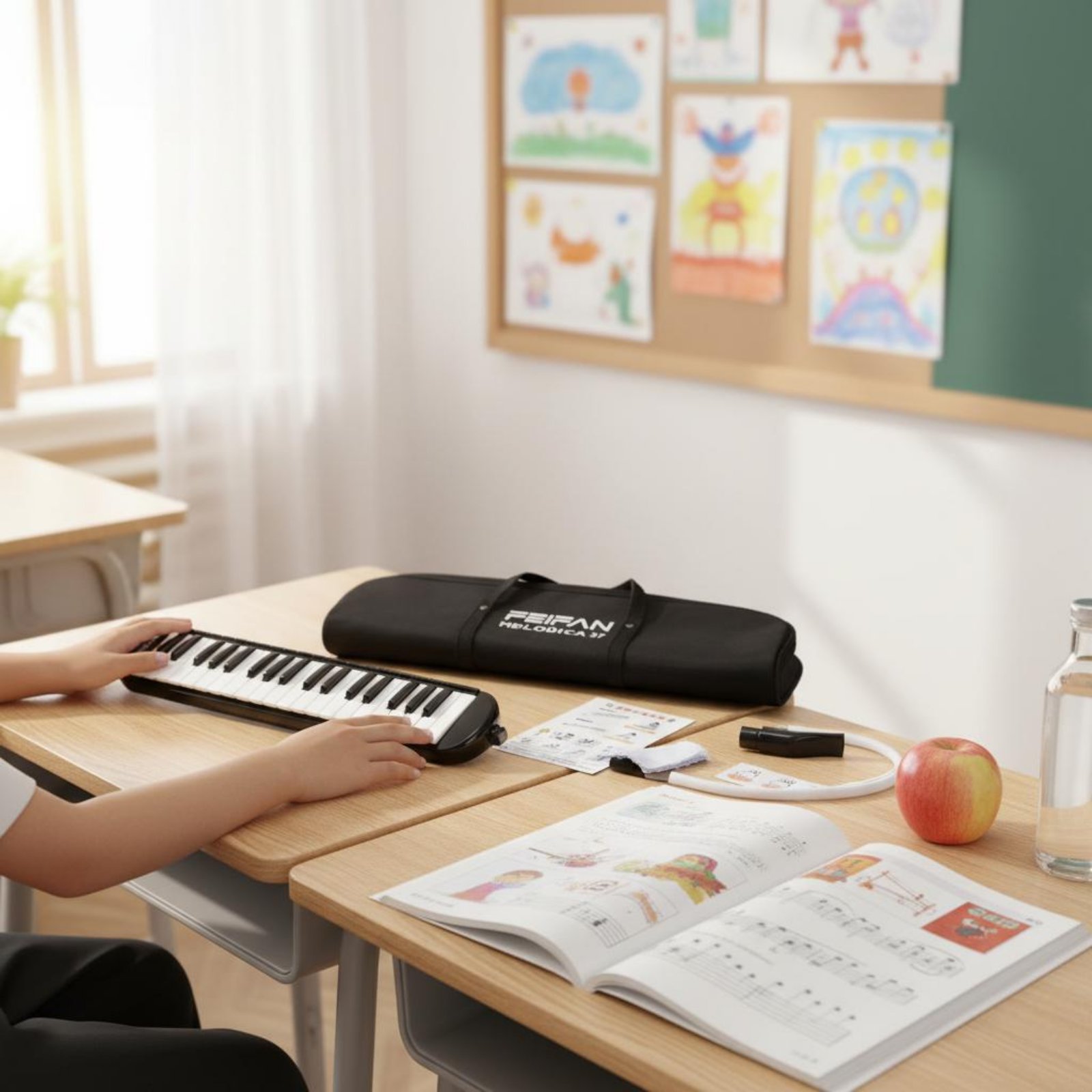 Melodica Keyboard Wind - Мелодика на 37 клавиш с мундштуком