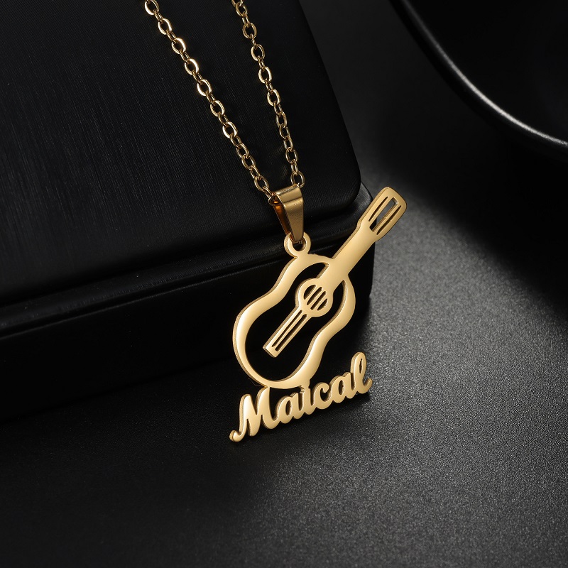 Musical Instrument With Names - Новое персонализированное ожерелье с подвеской в