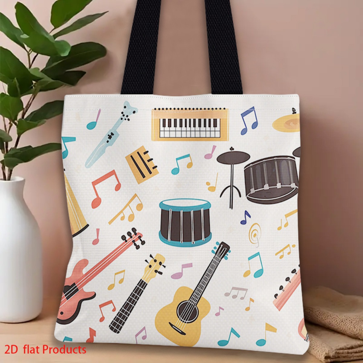 Musical Instrument Shop - Сумка для покупок с ярким дизайном