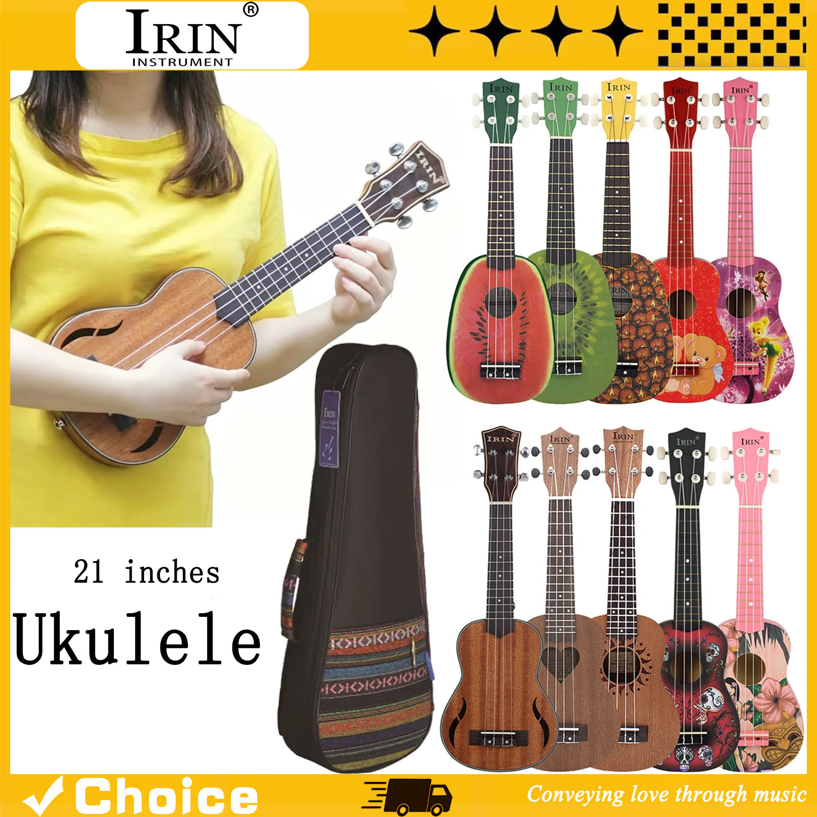 21-дюймовое укулеле, гавайская – обзор и цена Musical Instrument Hawaiian